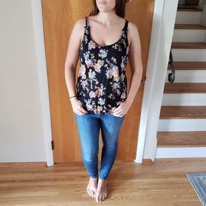 Pink Republic flowy floral tank top L
